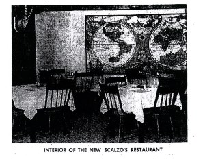 Interior scene at Scalzo's 